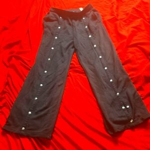 Alexander Wang Black Joggers with Side Snap Detailing